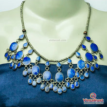 Load image into Gallery viewer, Handmade Lapis Lazuli Minimalist Choker Necklace
