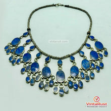 Load image into Gallery viewer, Handmade Lapis Lazuli Minimalist Choker Necklace
