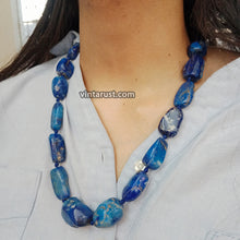 Load image into Gallery viewer, Handmade Lapis Lazuli Gemstone Necklace
