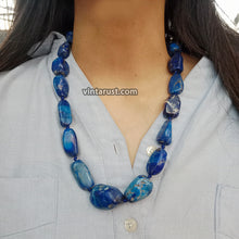 Load image into Gallery viewer, Handmade Lapis Lazuli Gemstone Necklace
