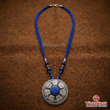 Load image into Gallery viewer, Handmade Lapis Lazuli Stone Beaded Pendant Necklace
