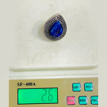 Load image into Gallery viewer, Handmade Lapis Lazuli Water Drop Stone Ring
