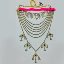 Load image into Gallery viewer, Handmade Layered Vintage Kuchi Necklace
