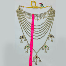 Load image into Gallery viewer, Handmade Layered Vintage Kuchi Necklace
