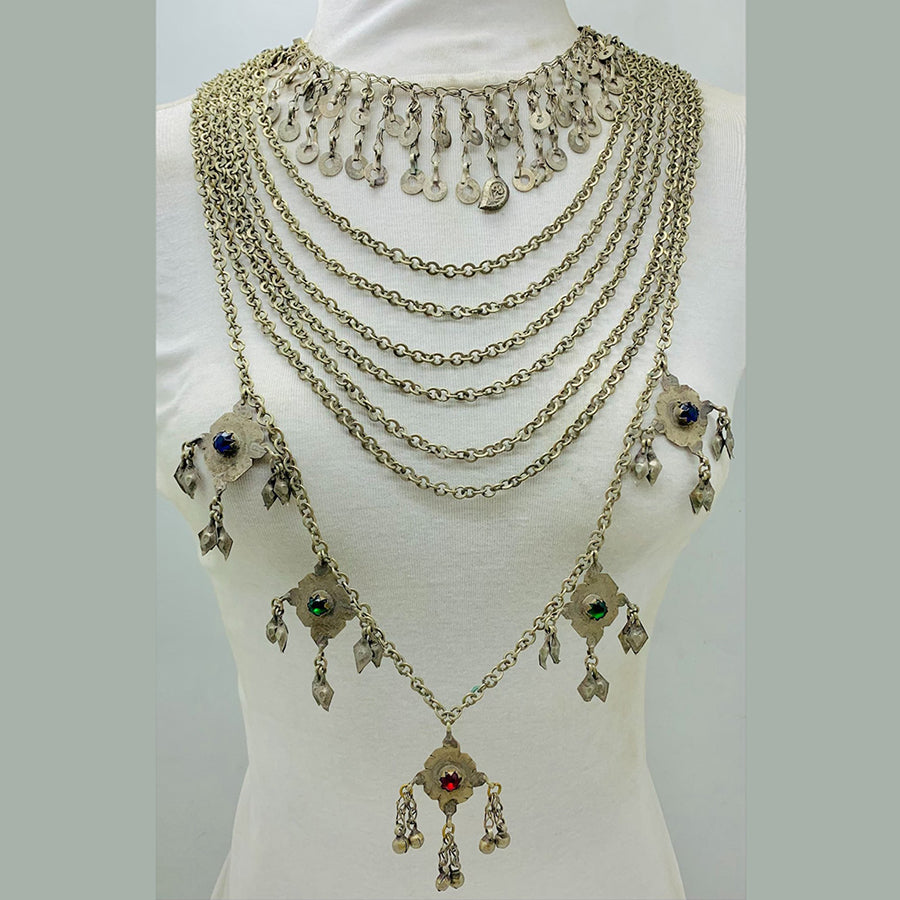 Handmade Layered Vintage Kuchi Necklace