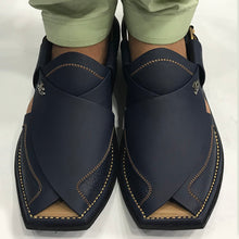 Load image into Gallery viewer, Traditional Handmade Leather Men&#39;s Peshawari Chappal
