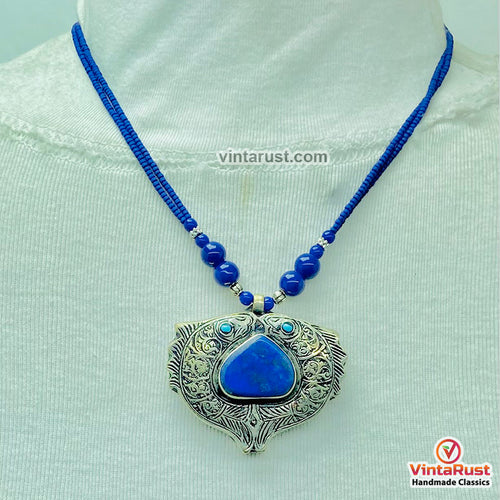 Massive Lapis Lazuli Stone Kuchi Necklace