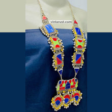Load image into Gallery viewer, Handmade Multicolor Kuchi Pendant Necklace
