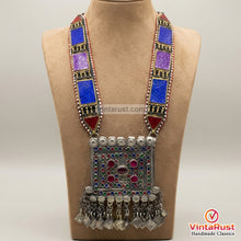 Load image into Gallery viewer, Handmade Tribal Multicolor Pendant Necklace
