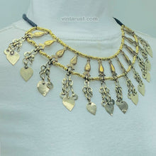 Load image into Gallery viewer, Handmade Necklace With Dangling Silver Tassels
