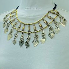 Load image into Gallery viewer, Handmade Necklace With Dangling Silver Tassels
