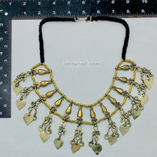 Load image into Gallery viewer, Handmade Necklace With Dangling Silver Tassels

