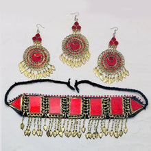 Load image into Gallery viewer, Handmade Necklace With Matha Tikka and Earrings
