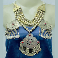Handmade Oversized Beaded Chain Necklace