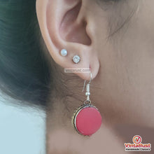 Load image into Gallery viewer, Antique Handmade Red Stones Earrings
