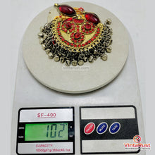 Load image into Gallery viewer, Handmade Red Stone Tribal Statement Necklace
