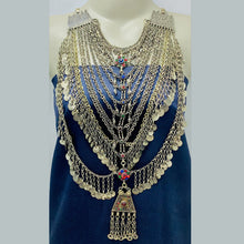 Load image into Gallery viewer, Handmade Silver Kuchi Multi Strands Bib Necklace
