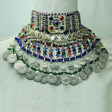 Load image into Gallery viewer, Handmade Statement Boho Multicolor Necklace
