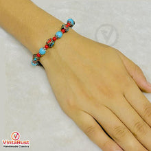 Load image into Gallery viewer, Handmade Tibetan Nepalese Gemstone Bracelet
