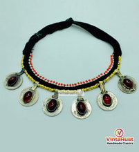 Load image into Gallery viewer, Handmade Tribal Glass Stone Coins Choker Necklace
