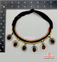 Load image into Gallery viewer, Handmade Tribal Glass Stone Coins Choker Necklace
