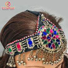 Load image into Gallery viewer, Handmade Tribal Jewelry Set Headpiece, Necklace and Earrings
