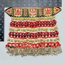 Load image into Gallery viewer, Handmade Tribal Red Stones Choker Necklace
