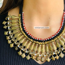 Load image into Gallery viewer, Handmade Tribal Vintage Metal Statement Necklace
