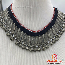 Load image into Gallery viewer, Handmade Tribal Vintage Silver Statement Necklace
