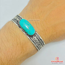 Load image into Gallery viewer, Turkoman Traditional Hippie Style Turquoise Bracelet
