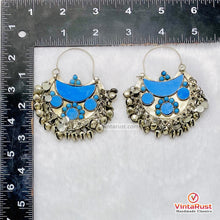 Load image into Gallery viewer, Handmade Turquoise Boho Bell Drop Earrings
