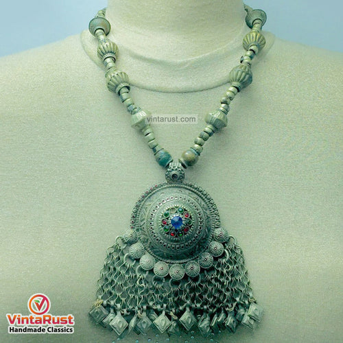 Vintage Kuchi Tribal Pendant Necklace
