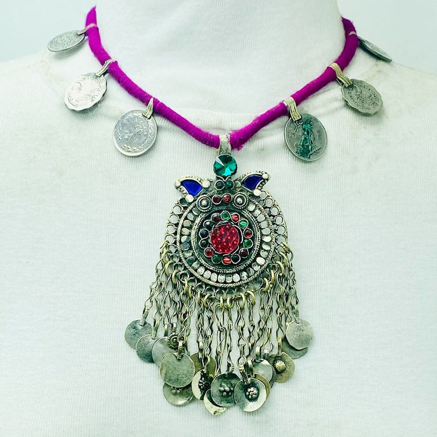 Handmade Vintage Tribal Pendant Necklace