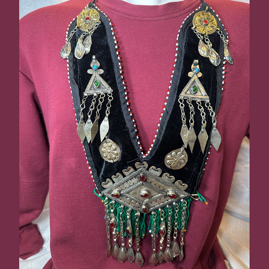 Handmade Vintage Turkmen Old Pieces Necklace