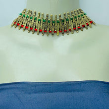 Load image into Gallery viewer, Handmade Woven Statement Metal Choker Necklace
