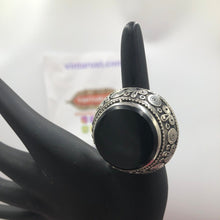 Load image into Gallery viewer, Handmade Kuchi Tribal Stone Ring
