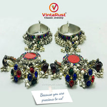 Load image into Gallery viewer, Vintage Handmade Bracelet With Rings, Link and Chain Bracelet
