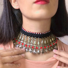 Load image into Gallery viewer, Afghani Tribal Choker Boho Necklace
