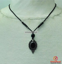 Load image into Gallery viewer, Black Friday Bohemian Black Onyx-Style Pendant Necklace and Cuff
