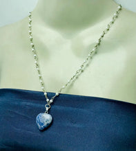 Load image into Gallery viewer, Blue Rhodonite Stone Heart Shape Pendant
