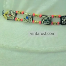 Load image into Gallery viewer, Bohemian Ethnic Necklace, Gypsy Choker With with Colorful Beads
