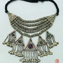 Load image into Gallery viewer, Multilayer Beaded Necklace With Dangling Pendants
