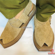 Load image into Gallery viewer, Handwoven Genuine Leather Peshawari Chappal
