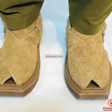 Load image into Gallery viewer, Handwoven Genuine Leather Peshawari Chappal
