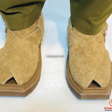 Load image into Gallery viewer, Handwoven Genuine Leather Peshawari Chappal
