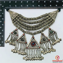 Load image into Gallery viewer, Multilayer Beaded Necklace With Dangling Pendants
