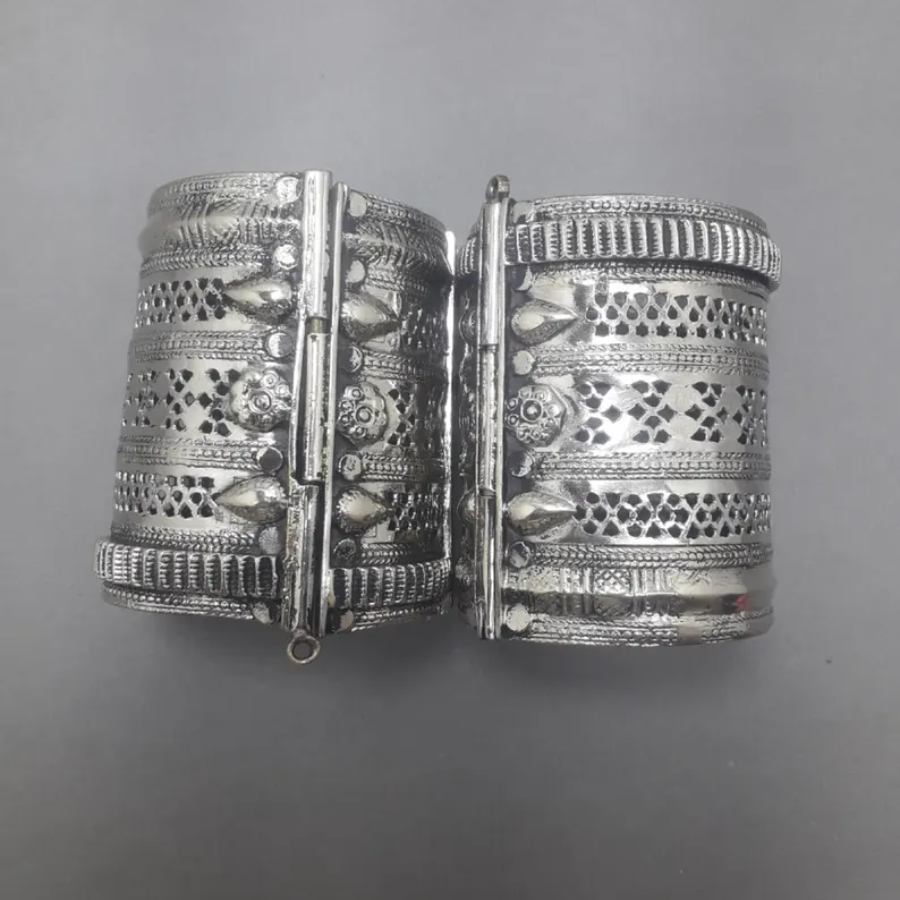 Cuff Bracelet, Antique Afghan Cuff, Vintage Bracelet