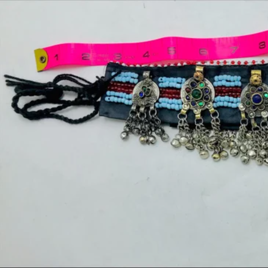 Vintage Kuchi Belt, Tribal Big Pendant and Coins – Vintarust display picture 2