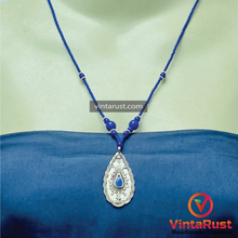 Load image into Gallery viewer, Vintage Lapis Lazuli Minimalist Pendant Necklace
