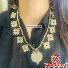 Load image into Gallery viewer, Vintage Tribal Coin Pendant Necklace
